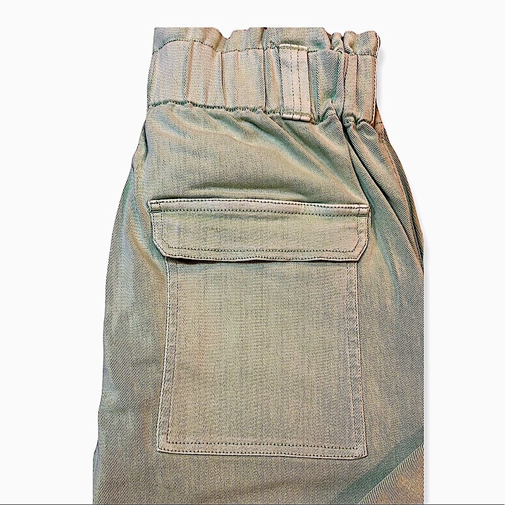 BP Nordstrom Lt Green Paper Bag Wide Leg Denim Pants 28 - Picture 4 of 9